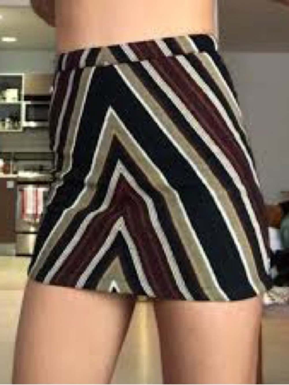 Topshop Chevron Tribal Mini Skirt – Size 2